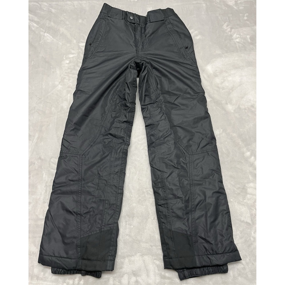 CHAMPION Snow Pants Men Small Black Zip Pockets Wind Water Resistant Outdoor